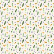 floral seamless texture of watercolor N19