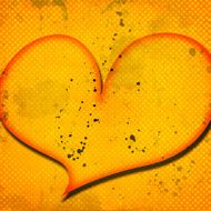 heart on grunge background N4