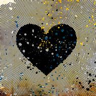 abstract grunge background with hearts N31