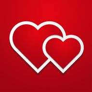 Two hearts background N2