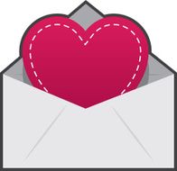 Envelope Heart Stitching