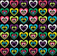 Ð¡oloured hearts
