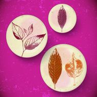 Vintage Leaves greeting card