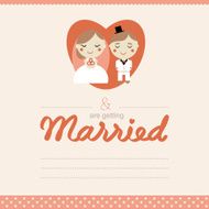 Cute wedding card
