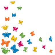Colorful butterfly background N6