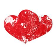 two red paper hearts N5