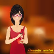 romantic evening with girl background