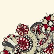 Wedding card or invitation with ornament N3