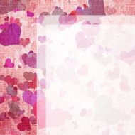 letter form with hearts