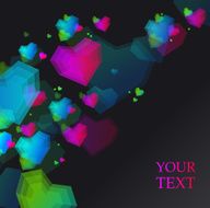 Vector hearts background N3
