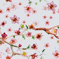 nature seamless texture watercolor N21