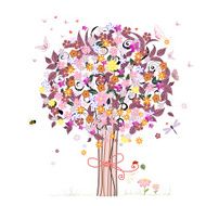 Festive romantic tree N6