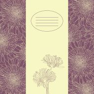Floral card with gerbers
