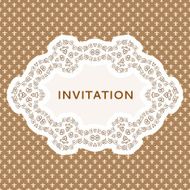 Invitation card Vintage background with place for text