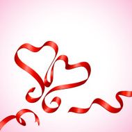 Pair of Ribbon Heart