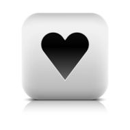 Heart sign favorite pictogram rounded square icon web internet button