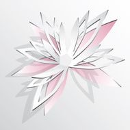 Flower cut out of paper N2