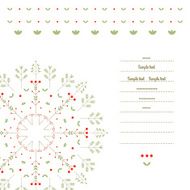 Floral card N39