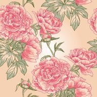 Elegance Seamless peony pattern N2