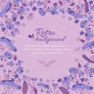 Vintage flowers background with text field N5