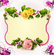 Mirror with roses N3