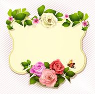 Mirror with roses N4
