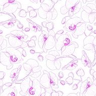 Orchid seamless pattern N3