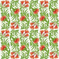 Seamless red flower background