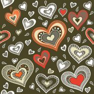 Military pattern with hearts