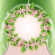 Delicate floral wreath