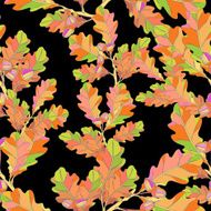 Seamless The leaves and branches N10