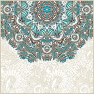 Ornate card with circle ornament N5