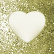 Elegant mosaic glowing heart background EPS 8 N2