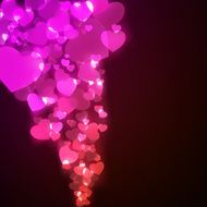 Flying hearts Valentine&#039;s day or Wedding EPS 8 N4
