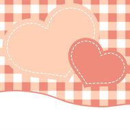 Pink mothers day card with hearts EPS 8
