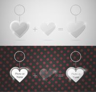 Glass keychain