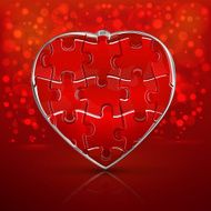 Valentine&#039;s Day heart and background