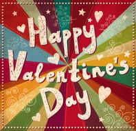 vector valentine greeting card N2