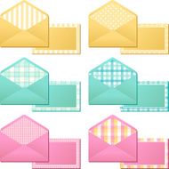 Collection of old vintage envelopes