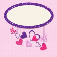 Valentines day heart background vector illustration N2