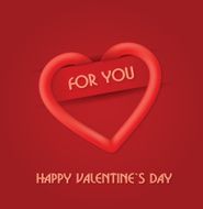 Red Valentine card N3