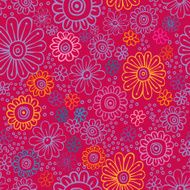 colorful flowers seamless texture