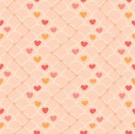 Seamless pattern with hearts N104