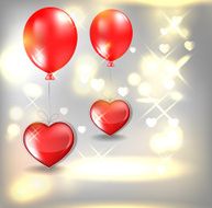 background with hearts Valentine's Day N2