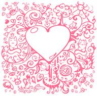 Background with heart N8