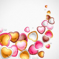 Valentine&#039;s Day vector background Gift card and flyer N10