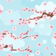 cherry blossoms background seamless N2