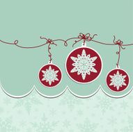 Cute christmas postcard template
