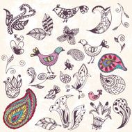 elements of texture with flowers N2