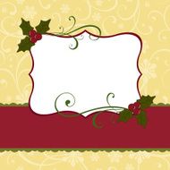 Cute christmas postcard template N2